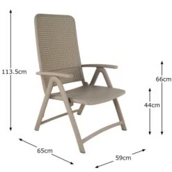 NARDI Libeccio 6 Seater Extendable Dining Set -Garden Supply Store 1000120976 alt05