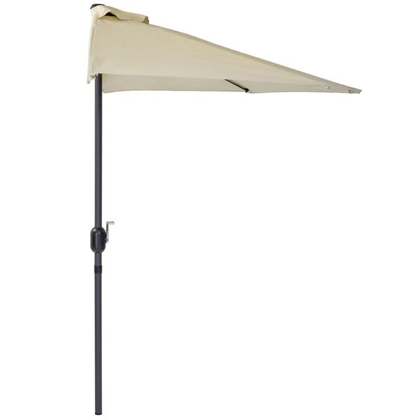 Charles Bentley 2.7m Half Balcony Parasol With Crank 3 Charles Bentley 2.7m Half Balcony Parasol With Crank - Image 3