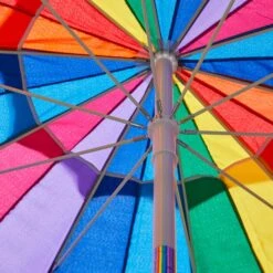 2.5m Rainbow Tilt Beach Parasol -Garden Supply Store 1000159337 alt02