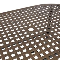 Oval 6 Seater Black And Bronze Dining Set -Garden Supply Store 1000162668 alt05