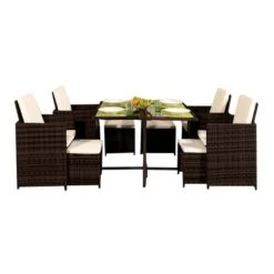 Cannes 8 Seater Brown Cube Set 13 Cannes 8 Seater Brown Cube Set -Garden Supply Store 1000184029 alt01