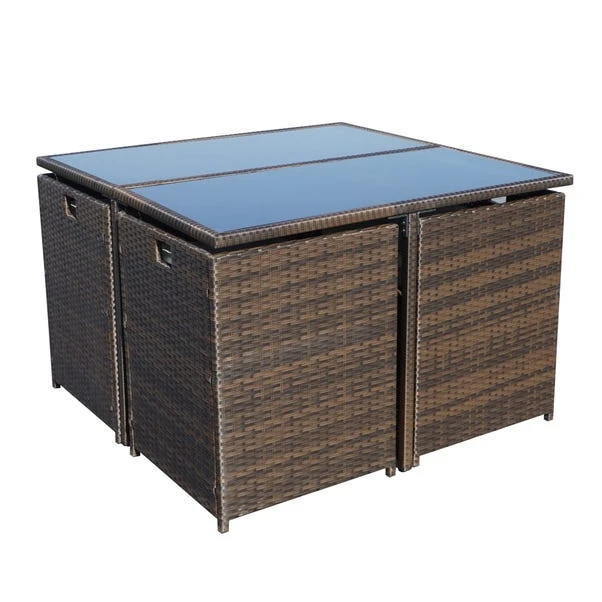 Cannes 8 Seater Brown Cube Set 6 Cannes 8 Seater Brown Cube Set - Image 6