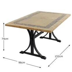 Charleston 6 Seater Dining Set With Ascot Chairs -Garden Supply Store 1000184088 alt08