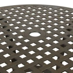 Cast Aluminium 4 Seater Round Bronze Dining Set -Garden Supply Store 1000184328 alt02