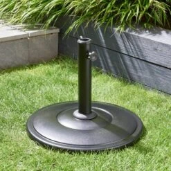 Black Concrete Parasol Base