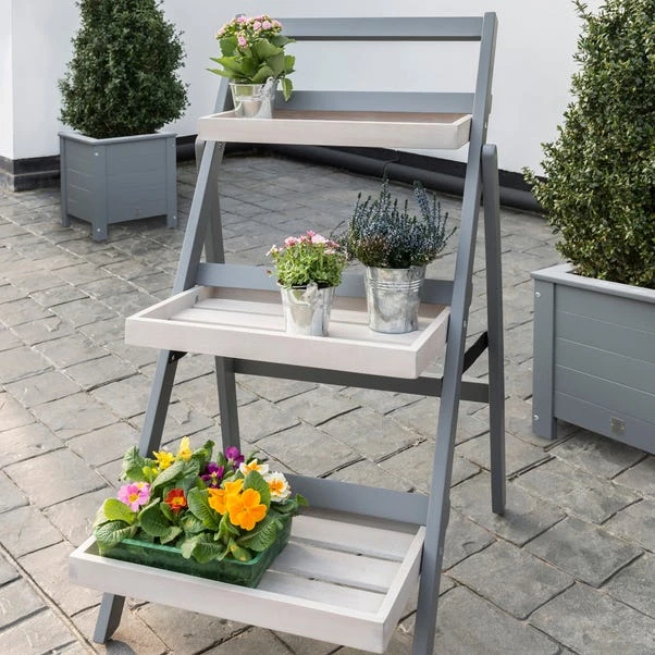 Florenity Folding Plant Pot Shelf 3 Florenity Folding Plant Pot Shelf - Image 3