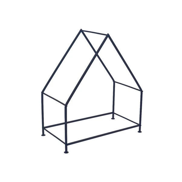 Black 33cm House Kindling Holder 2 Black 33cm House Kindling Holder - Image 2