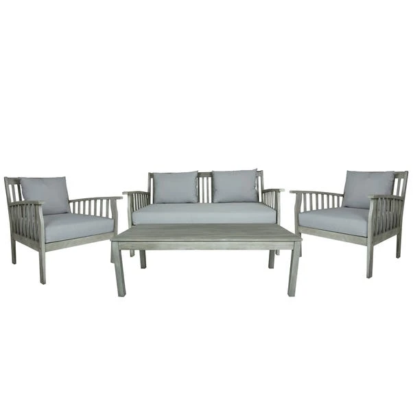Acacia Washed Wood Lounge Set 1 Acacia Washed Wood Lounge Set