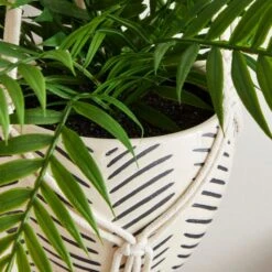 Macrame Hanging Ceramic Plant Pot -Garden Supply Store 30732438 alt01