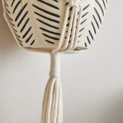 Macrame Hanging Ceramic Plant Pot -Garden Supply Store 30732438 alt02