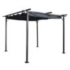 Prague 3.5m X 3.5m Grey Pergola