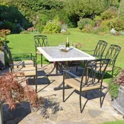 Wilmington Dining Table With 6 Ascot Chairs Set -Garden Supply Store 30760659 alt03