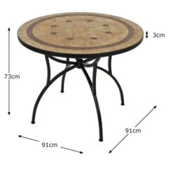 Riverside 91cm Patio Table Set With 4 Austin Chairs -Garden Supply Store 30760667 alt08