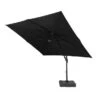 3m Deluxe Cantilever Grey Parasol With 100kg Base