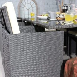 Cannes Grey 10 Seater Cube Set -Garden Supply Store 30763588 alt02