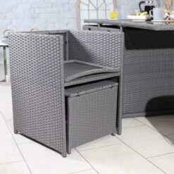 Cannes Grey 10 Seater Cube Set -Garden Supply Store 30763588 alt03