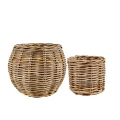Churchgate Set Of 2 Rattan Planters -Garden Supply Store 30788937 alt02