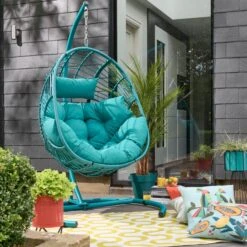 Elements Peacock Hanging Egg Chair