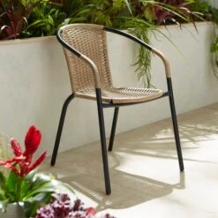 Rattan Bistro Chair -Garden Supply Store 30792372 alt04