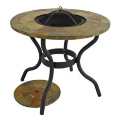 Bayfield Firepit 89cm Table With 4 Ascot Chairs Set -Garden Supply Store 30826728 alt07