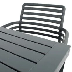 Cube Dining Table With 6 Doga Chair Set Anthracite -Garden Supply Store 30826760 alt05