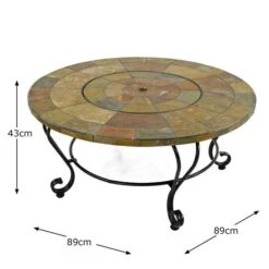 Bayfield Coffee Table Firepit 89cm -Garden Supply Store 30826765 alt05
