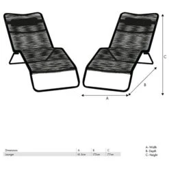 Set Of 2 Rio Rattan Sun Loungers -Garden Supply Store 30845574 alt04
