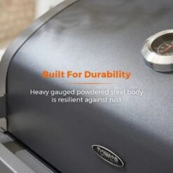 Tower Stealth 2000 Two Burner Gas BBQ, Black Steel -Garden Supply Store 30849181 alt09