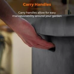 Tower Magna H60cm Rectangular Gas Fire Pit, Grey -Garden Supply Store 30849220 alt06