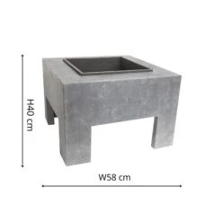 Square Firebowl & Console -Garden Supply Store 30850294 alt05