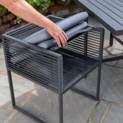 Sheringham Rope 4 Seater Cube Dining Set -Garden Supply Store 30854675 alt03