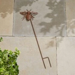 Rusted Iron Bee Stake -Garden Supply Store 30866008 alt02