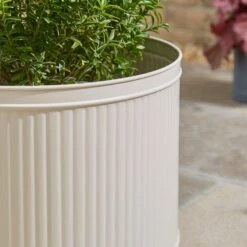 Round Galvanised Plant Pot -Garden Supply Store 30872695 alt01