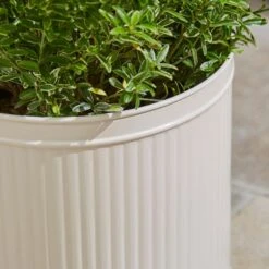 Round Galvanised Plant Pot -Garden Supply Store 30872696 alt01