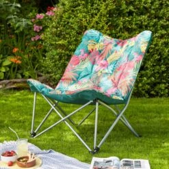 Elements Padded Camping Chair With Carry Bag -Garden Supply Store 30872760
