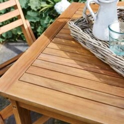 Compact Wooden Folding Dining Set 13 Compact Wooden Folding Dining Set -Garden Supply Store 30877113 alt03