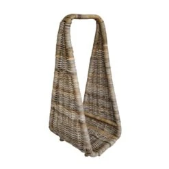 Natural Rattan Tall Log Storage Basket -Garden Supply Store 30878094 alt02