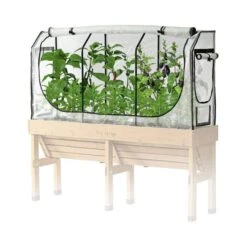 VegTrug Medium Wall Hugger Greenhouse Frame And Multi Cover Set