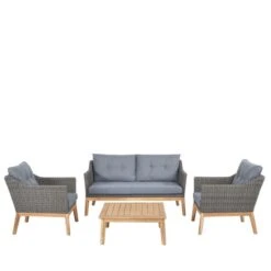 Larissa Kubu Rattan Lounge Set -Garden Supply Store 30893668 alt01
