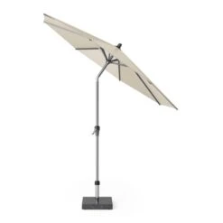 Riva 2.5m Round Parasol With Rome Polished Black Granite Base -Garden Supply Store 30893684