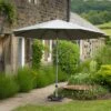 Riva 2.5m Round Parasol With Rome Polished Black Granite Base