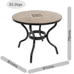 Harrison 91cm Patio Table -Garden Supply Store 30901700 alt09