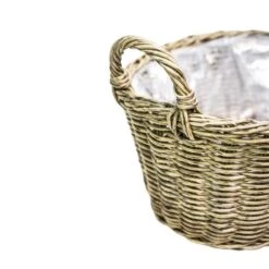Ivyline Polyrattan Lined Basket Plant Pot -Garden Supply Store 30911910 alt02