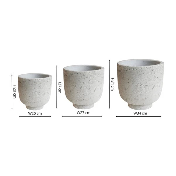 Ivyline Set Of 3 Seattle Plant Pots 2 Ivyline Set Of 3 Seattle Plant Pots - Image 2