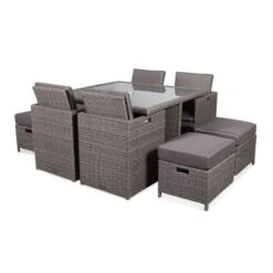 Paris 8 Seater Cube Dining Set 12 Paris 8 Seater Cube Dining Set -Garden Supply Store 30915680 alt05