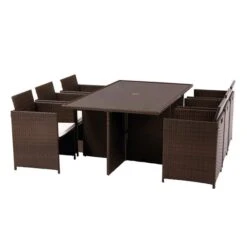 Nevada 6 Seater Cube Dining Set -Garden Supply Store 30915715 alt03