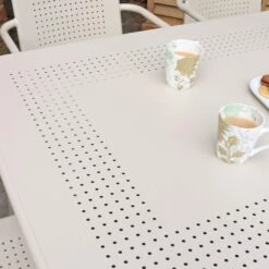 Porto 6 Seater Dining Set With Stacking Chairs -Garden Supply Store 30915726 alt02