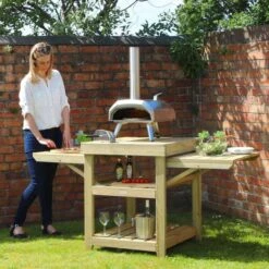 Garden Pizza Oven Table -Garden Supply Store 30916432