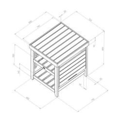 Garden Pizza Oven Table -Garden Supply Store 30916432 alt07