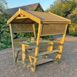 Stirling Picnic Table Arbour 13 Stirling Picnic Table Arbour -Garden Supply Store 30916560 alt03